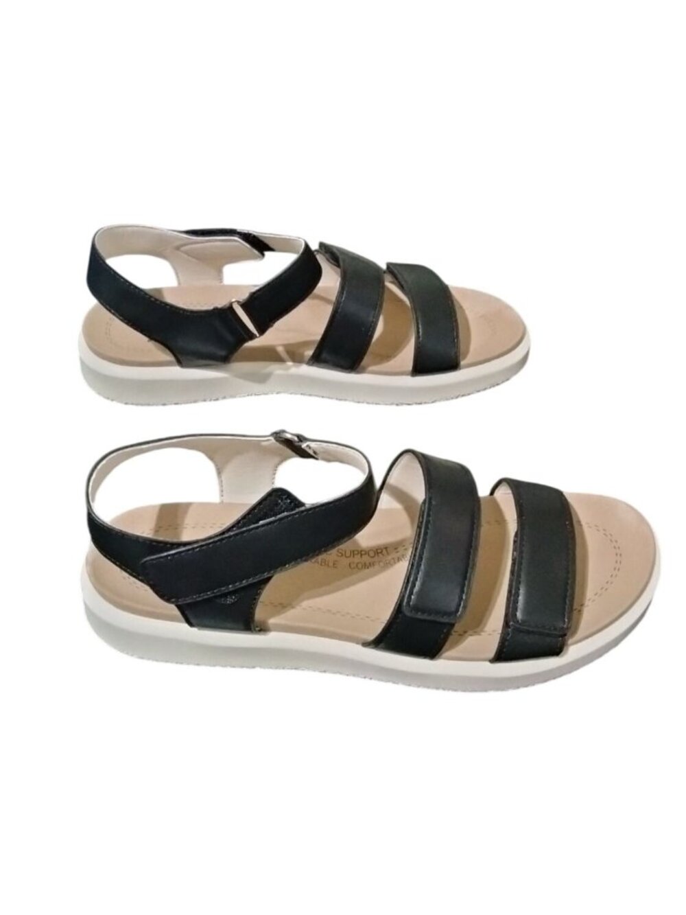 Ortorex Size 9 Sandals Arch Support Black Adjustable Comfort Straps Womens - Picture 6 of 8